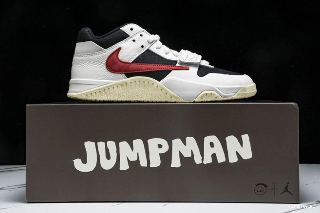 TR FZ8117-101 Travis Jack Jordan Jumpman Red University x Scott 0731